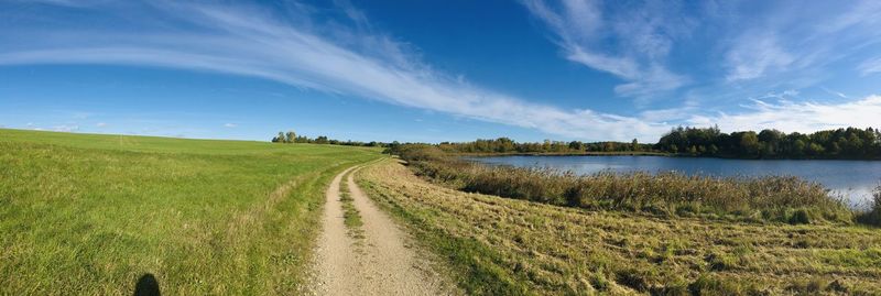 Panoramic view of landscape against sky