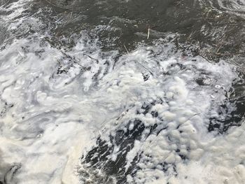 Full frame shot of water flowing in sea