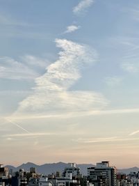 Cityscape against sky during sunset