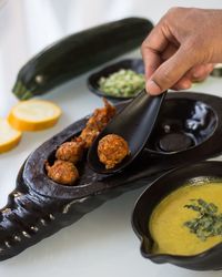 Close-up of preparing food