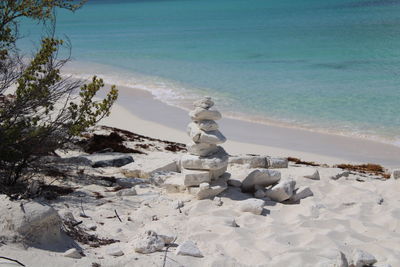 Rocks on beach