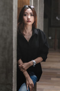 Portrait of a beautiful young woman