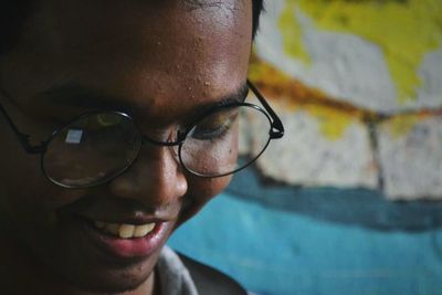 Close-up portrait of young man