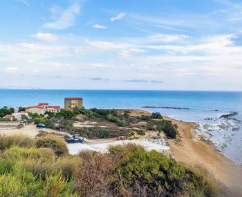 Scenic view of sea against sky