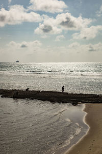 Scenic view of sea against sky