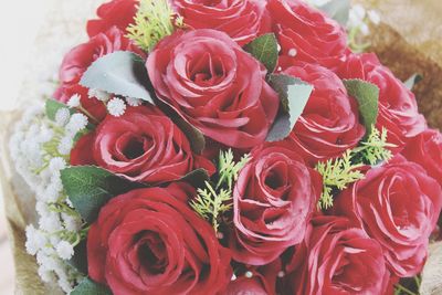 Close-up of rose bouquet