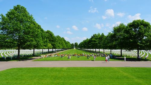 Scenic view of park against sky