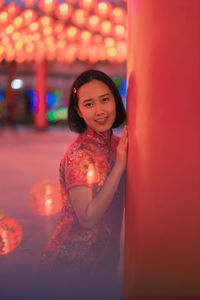 Portrait of a smiling young woman