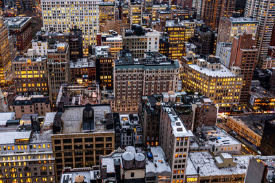 High angle view of cityscape