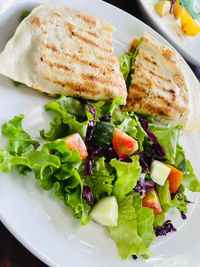 Close-up of food in plate