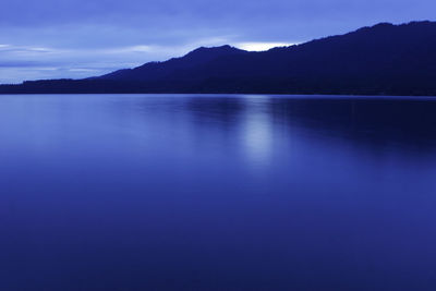 Scenic view of calm lake