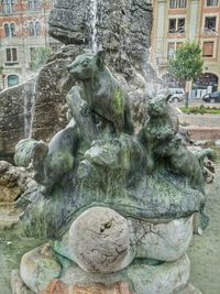 Statue of historic building