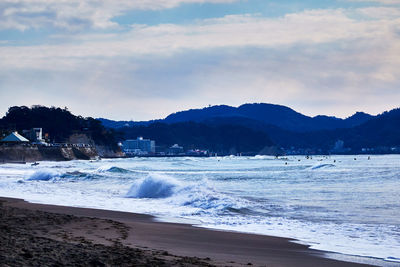 Scenic view of sea against sky