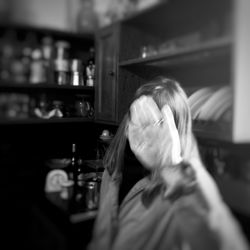 Woman looking away