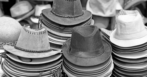 Full frame shot of clothes for sale in market