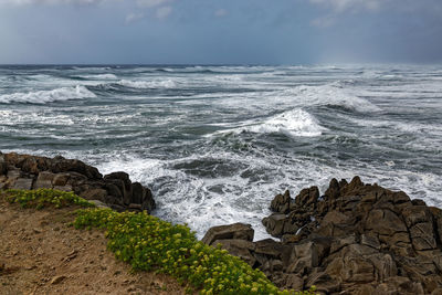 Scenic view of sea against sky