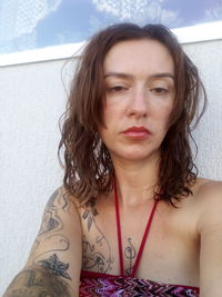 Portrait of beautiful woman