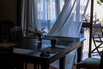 View of dining table