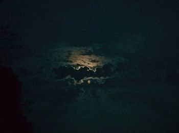 Aerial view of sky at night