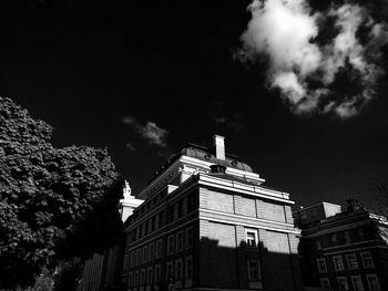 Low angle view of buildings against sky