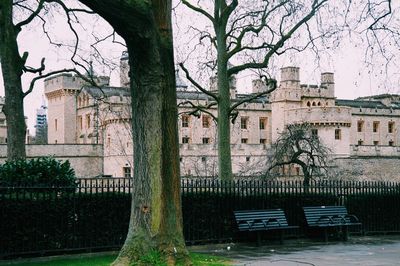 Buildings in city against sky