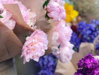 Close-up of pink flower bouquet