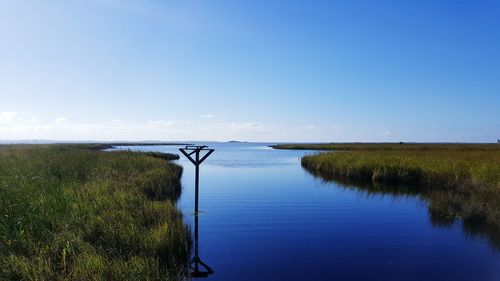 Scenic view of calm sea against sky