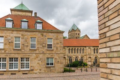 Exterior of historic building against sky