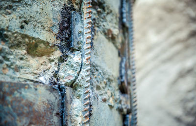 Close-up of weathered wall