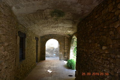 Corridor of old building