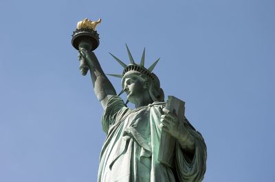 Statue of liberty against clear sky