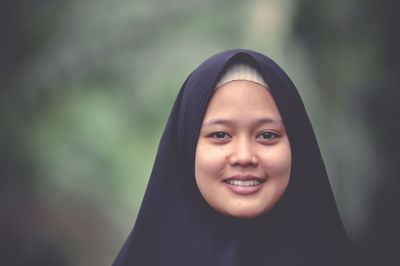 Close-up of young woman