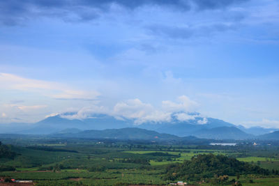 Scenic view of landscape against sky