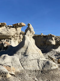 Rock formations on sunny day