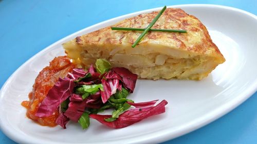 Close-up of food in plate