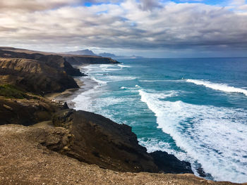 Scenic view of sea against sky