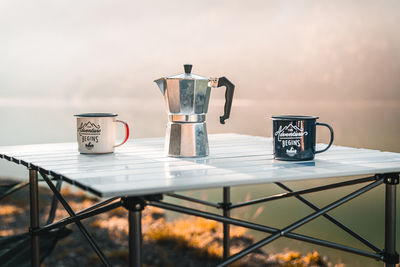 Close-up of coffee on table