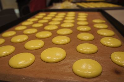 Close-up of food on table