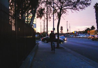 People walking on road