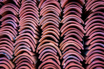 Full frame shot of roof tiles