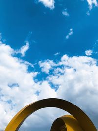 Low angle view of bridge against sky