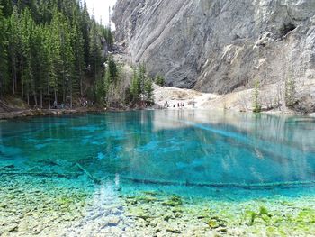 Scenic view of lake against mountain