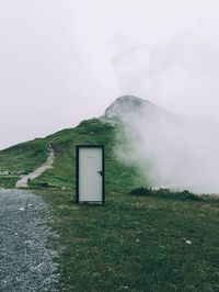 Scenic view of mountain against sky