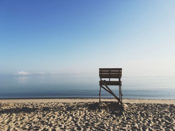 Lifeguard's chair on the beach