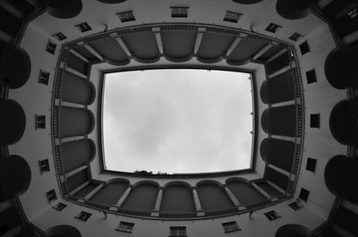 Low angle view of built structure against sky