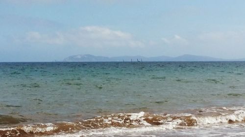 Scenic view of sea against sky