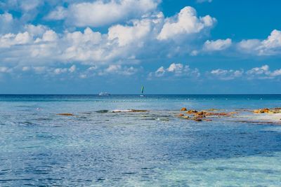 Scenic view of sea against sky