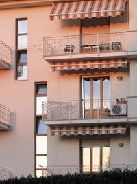 Low angle view of building against sky