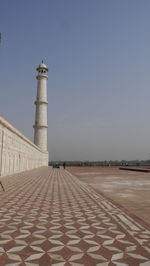 View of tower against sky in city
