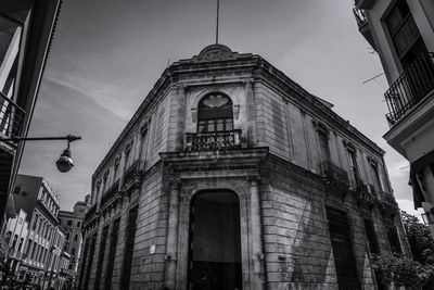 Low angle view of buildings against sky